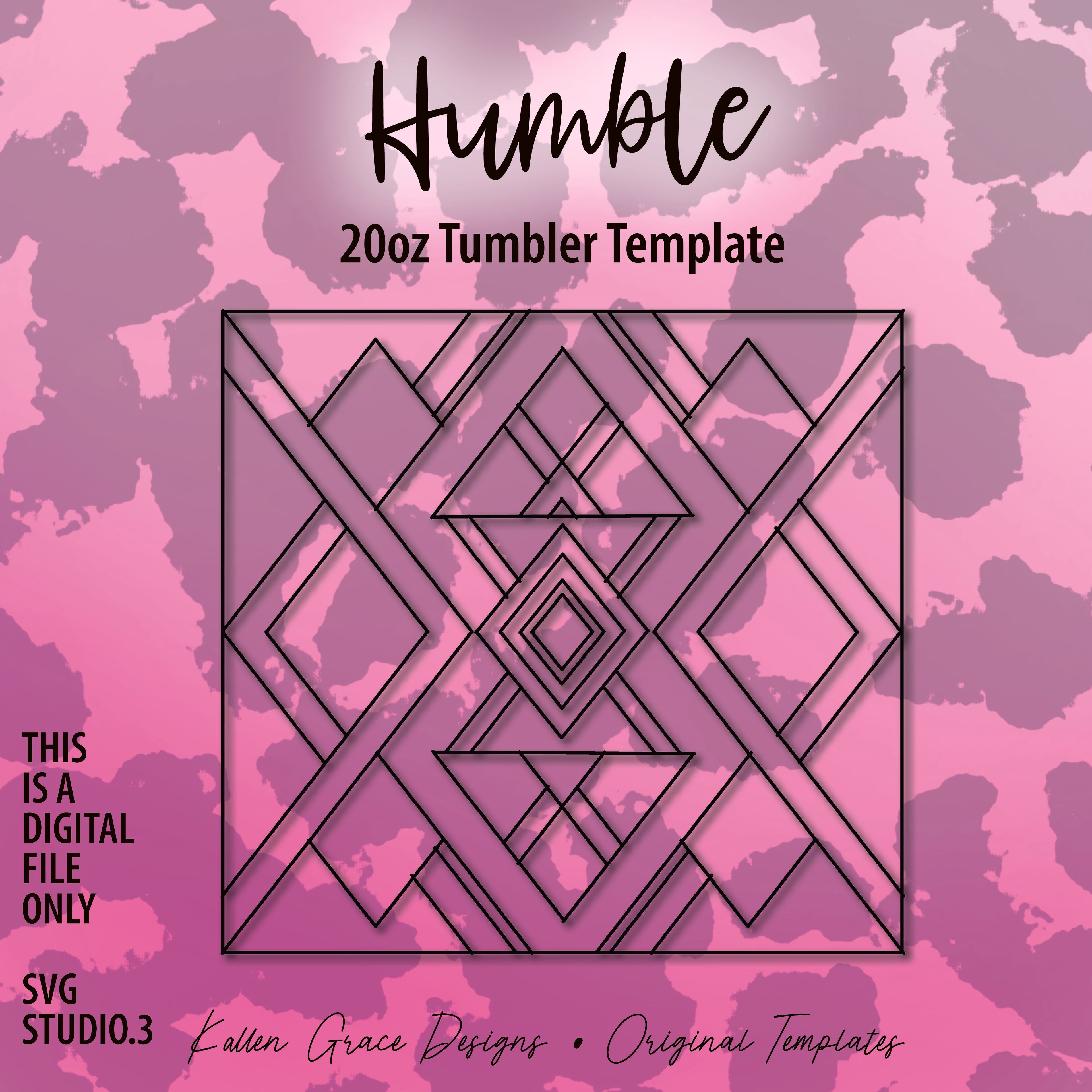 20oz Humble Tumbler Template