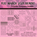 March 2024 Template Bundle FULL DROP  {$338 Value!!}