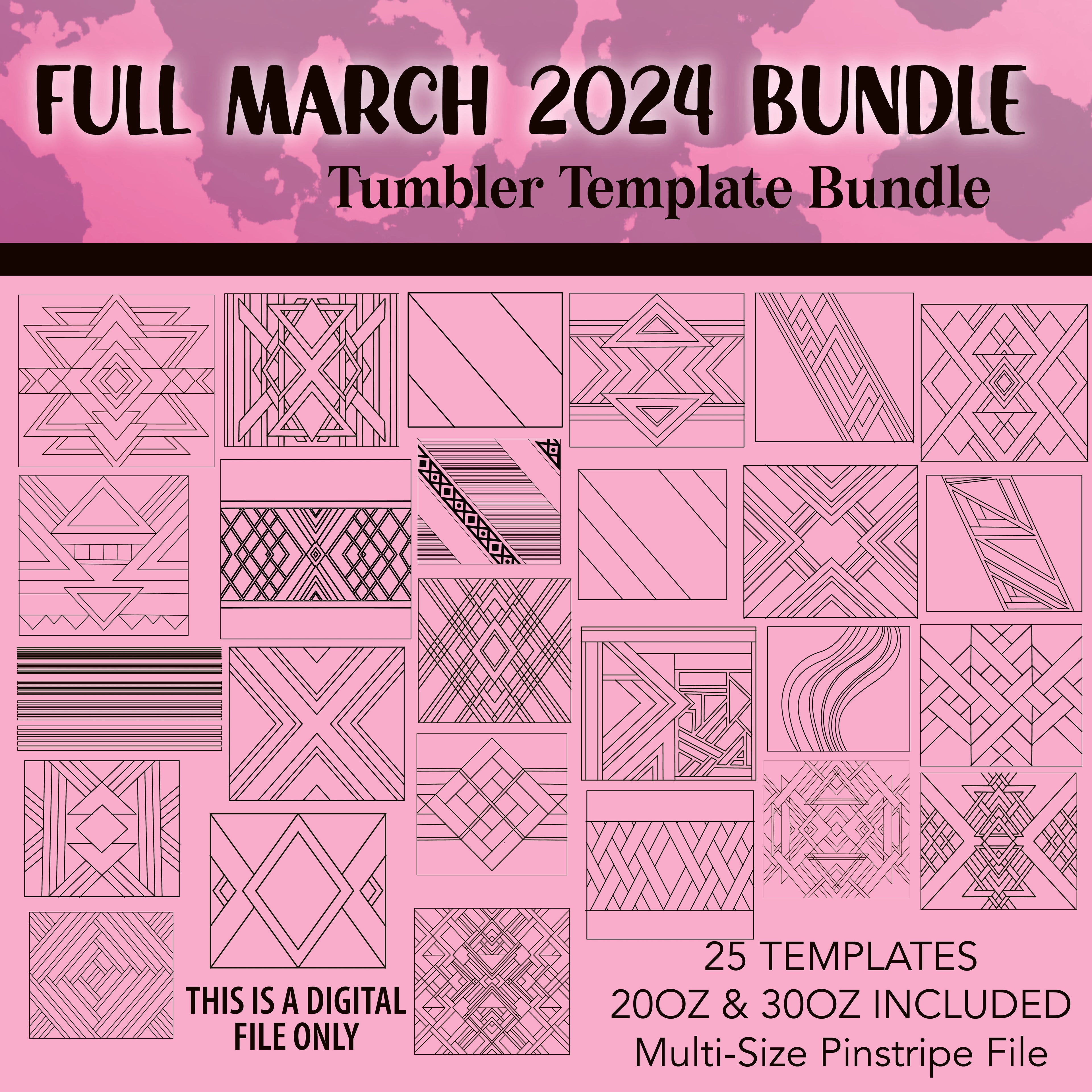 March 2024 Template Bundle FULL DROP  {$338 Value!!}
