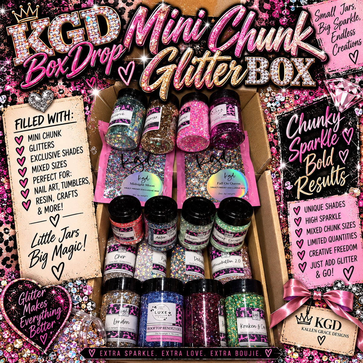 Mini-Chunk Cut Glitter Box {BOX DROP} ONLY ONE!!!