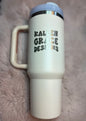 {Beige} 40oz KGD Handle Tumbler