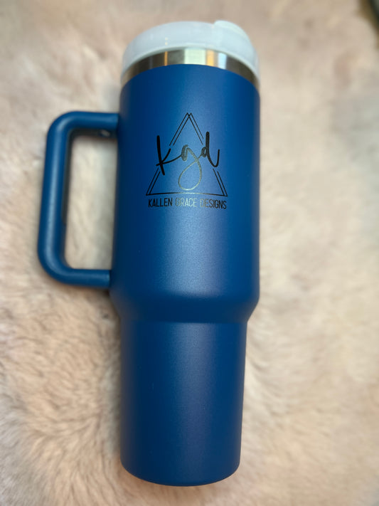 {Deep Blue) 40oz KGD Handle Tumbler