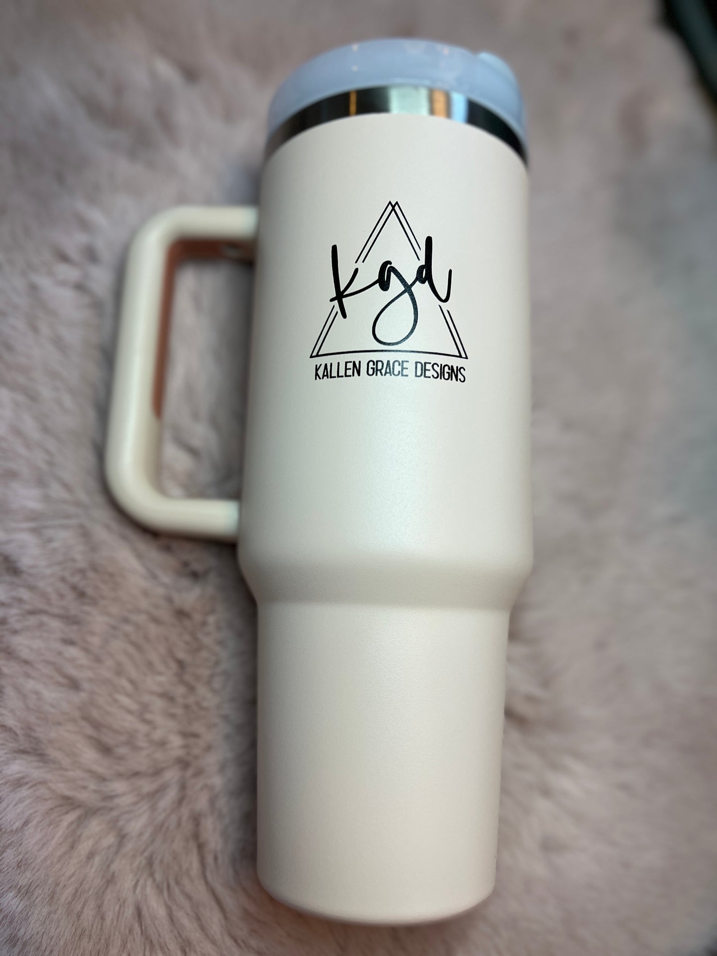 {Dusty Rose} 40oz KGD Handle Tumbler