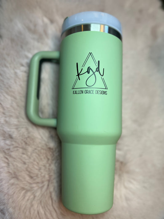 {Sage Green} 40oz KGD Handle Tumbler