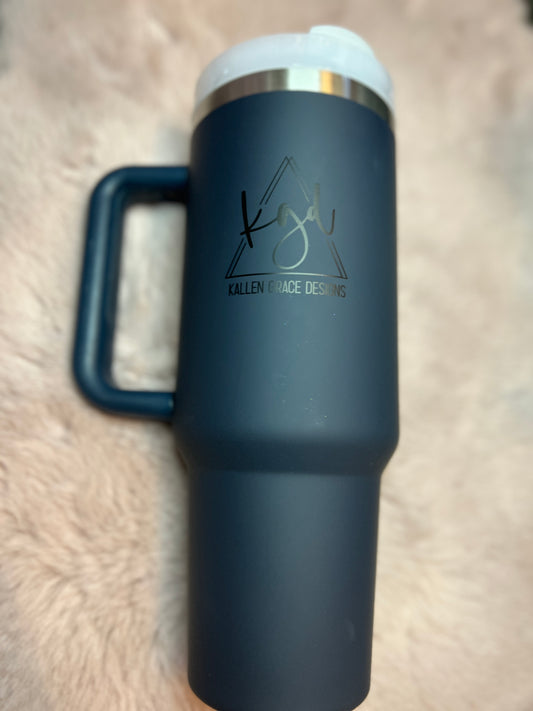 {Navy} 40oz KGD Handle Tumbler