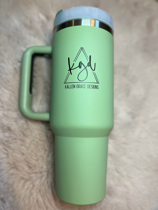 {Sage Green} 40oz KGD Handle Tumbler