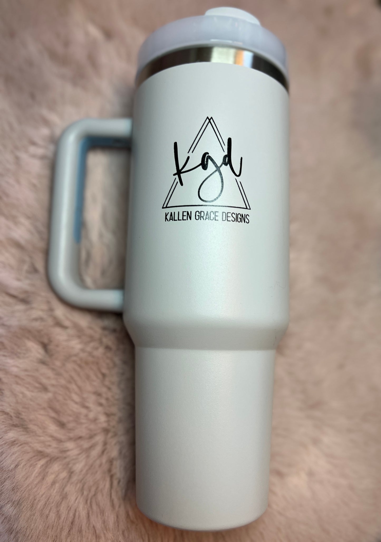 {Ice Grey} 40oz KGD Handle Tumbler