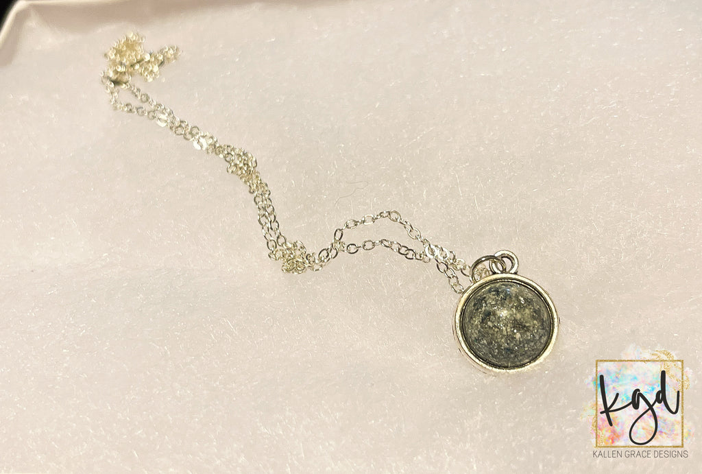 {MTO} Round Zinc Alloy Necklace *SIlver Only*