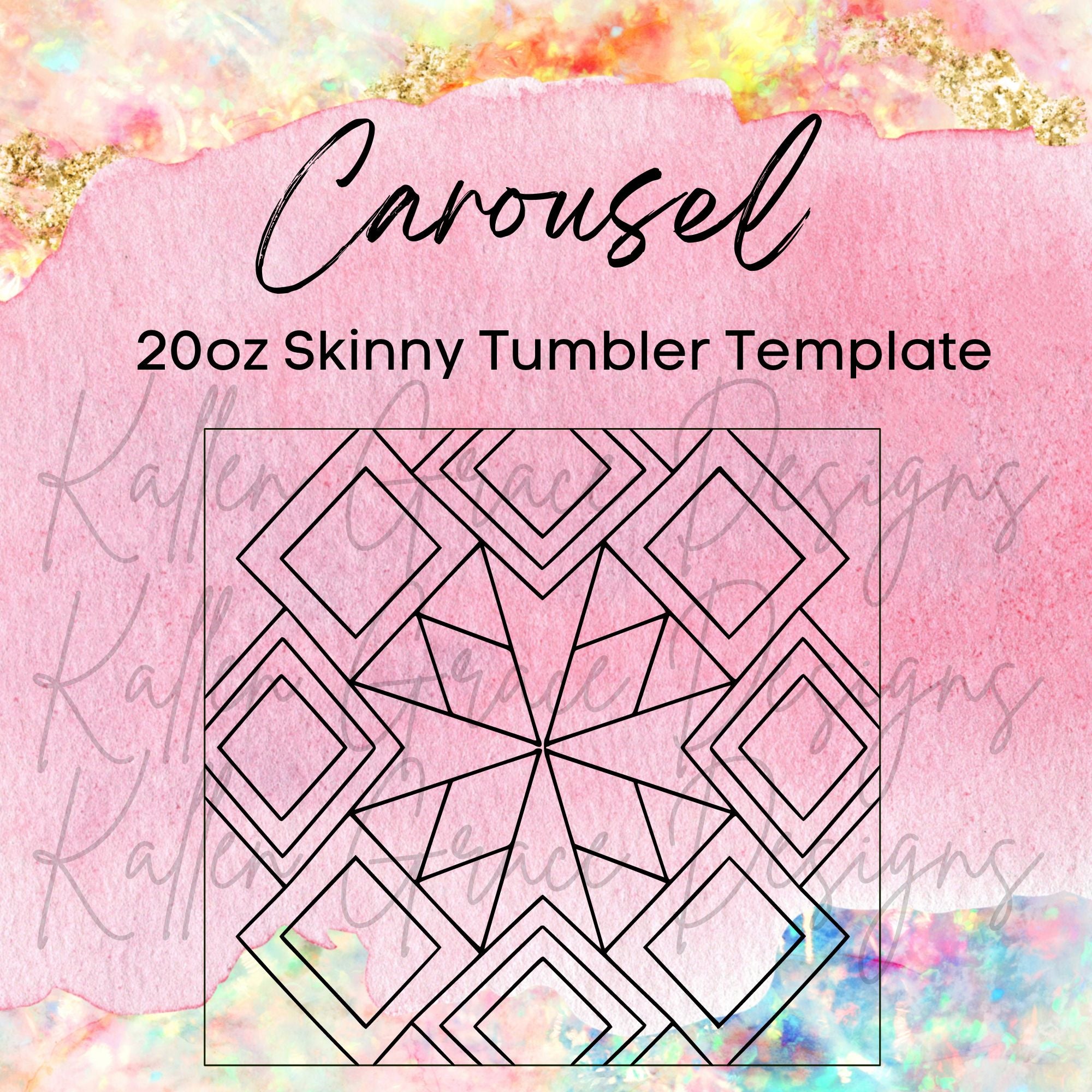 20oz Skinny Carousel Template