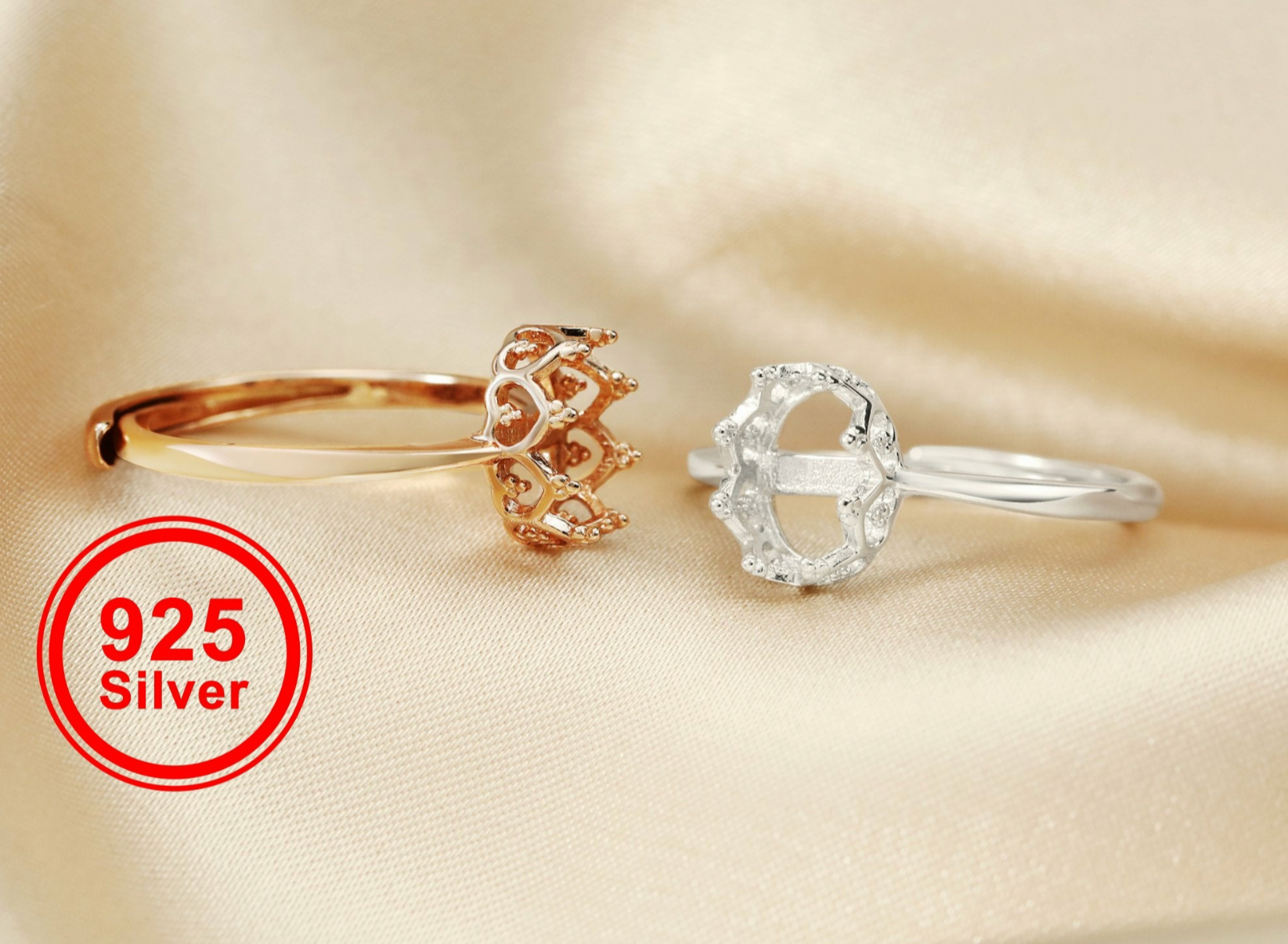 {MTO} Crown Oval Ring [Adjustable]