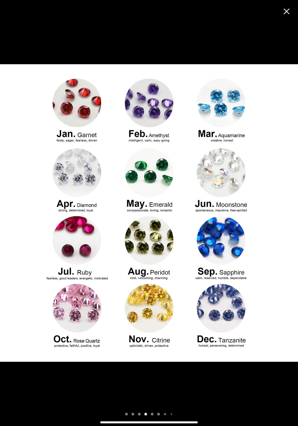 {MTO} Stackable Birth Stone Ring