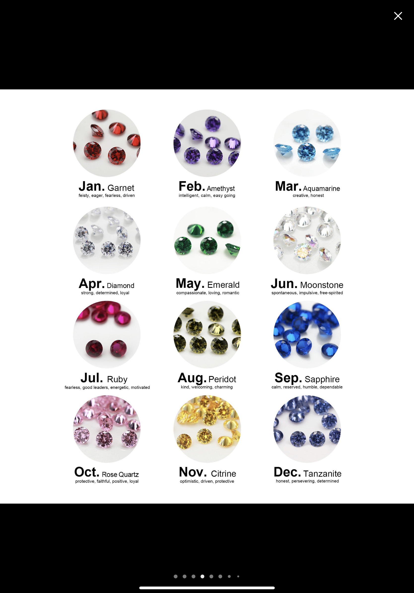 {MTO} Stackable Birth Stone Ring