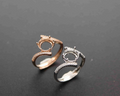 {MTO} Infinity Keepsake Ring w/ Cubic Zirconia 8MM Round