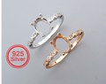 {MTO} Oval Elegant Keepsake Ring w/ Cubic Zirconia