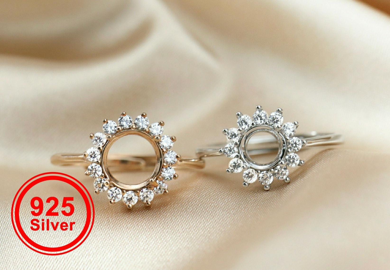 {MTO} Crown Keepsake Ring w/ Cubic Zirconia