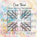 30oz Cross Track Tumbler Template