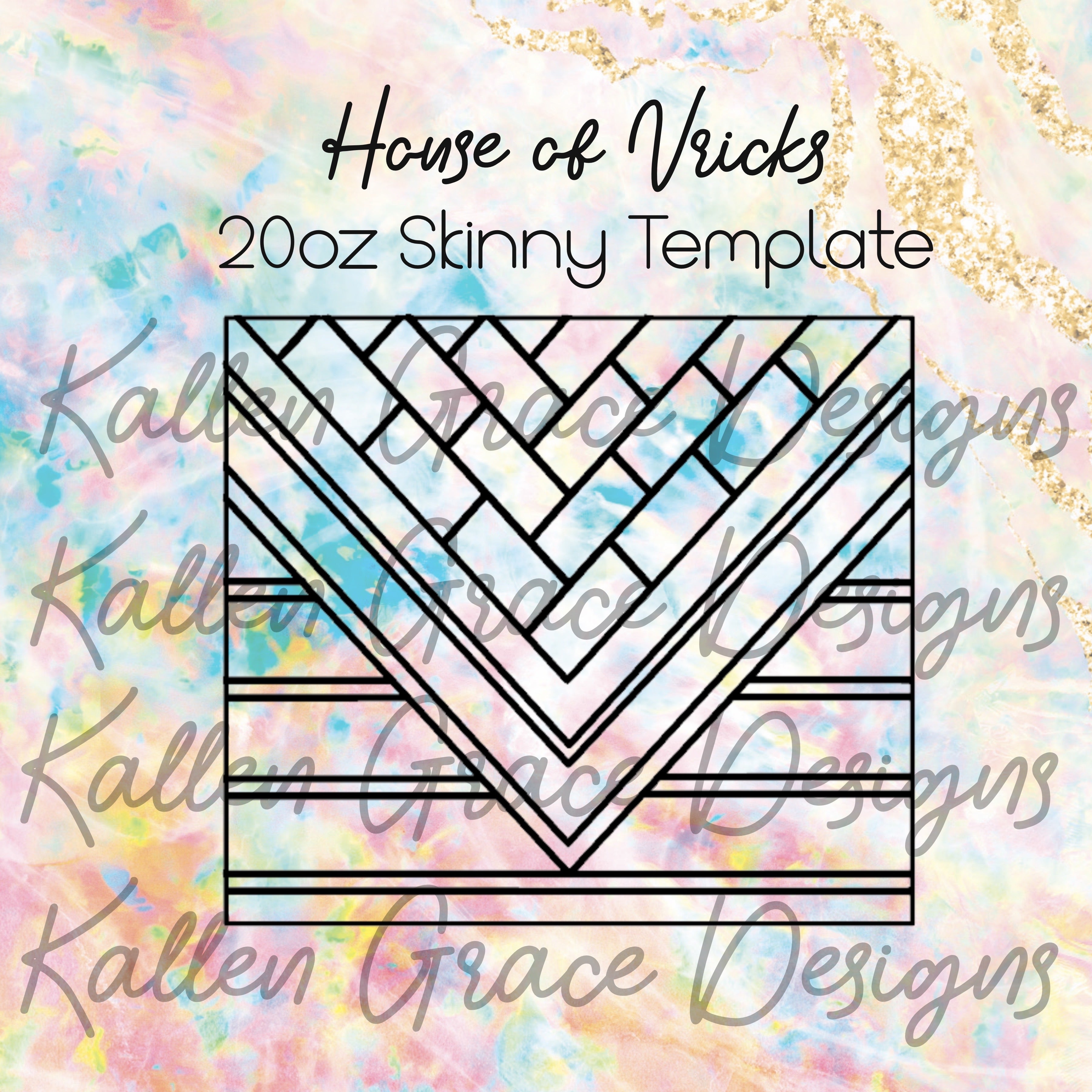 20oz House of Vricks Tumbler Template