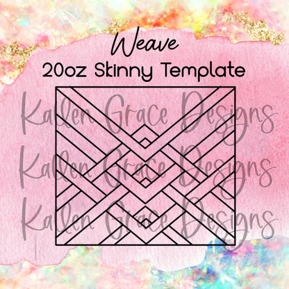 Weave 20oz Tumbler Template