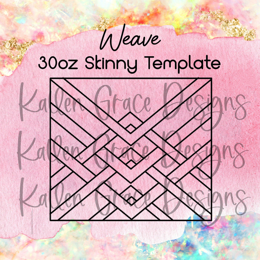 Weave 30oz Tumbler Template