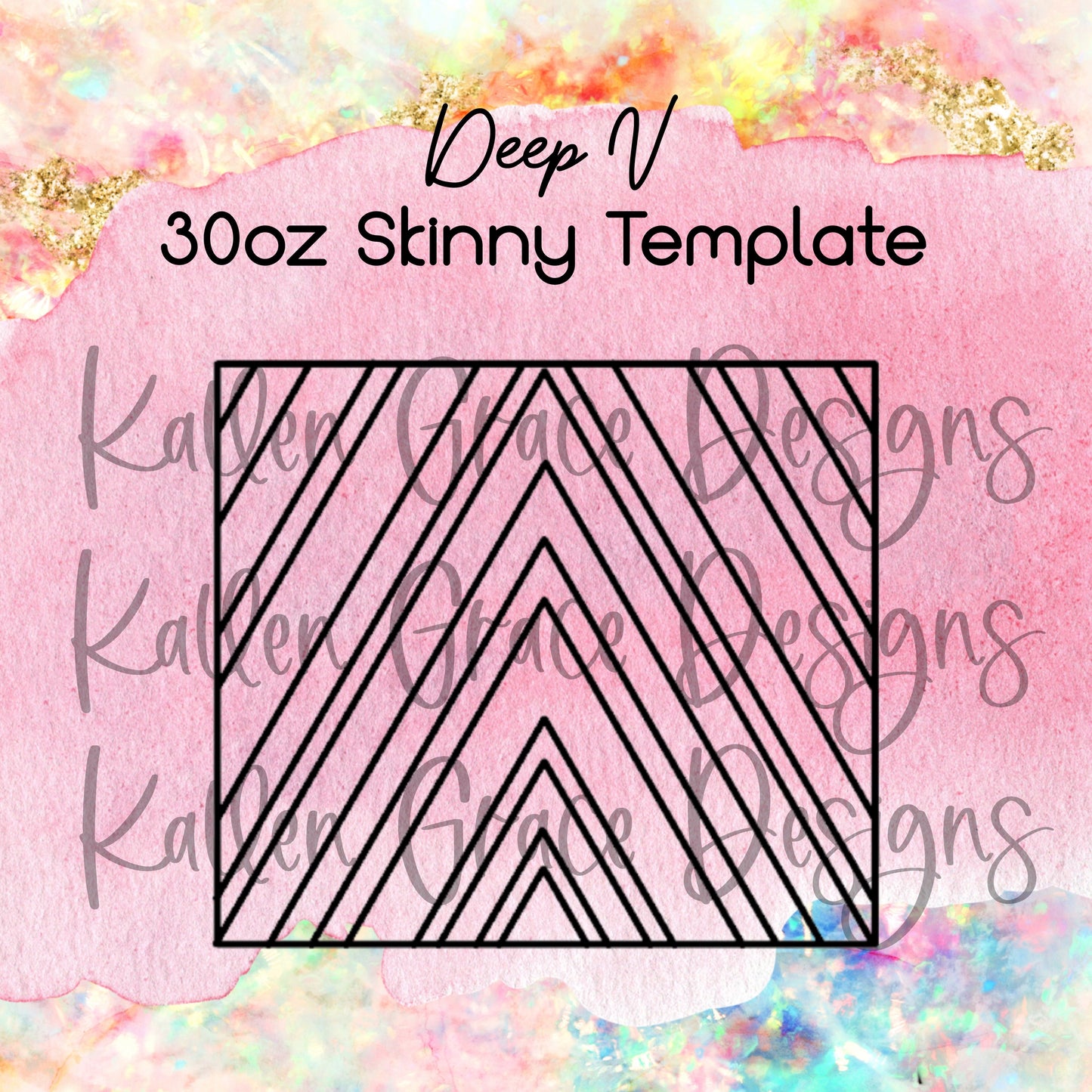 Deep V 30oz Tumbler Template – Kallen Grace Designs, LLC