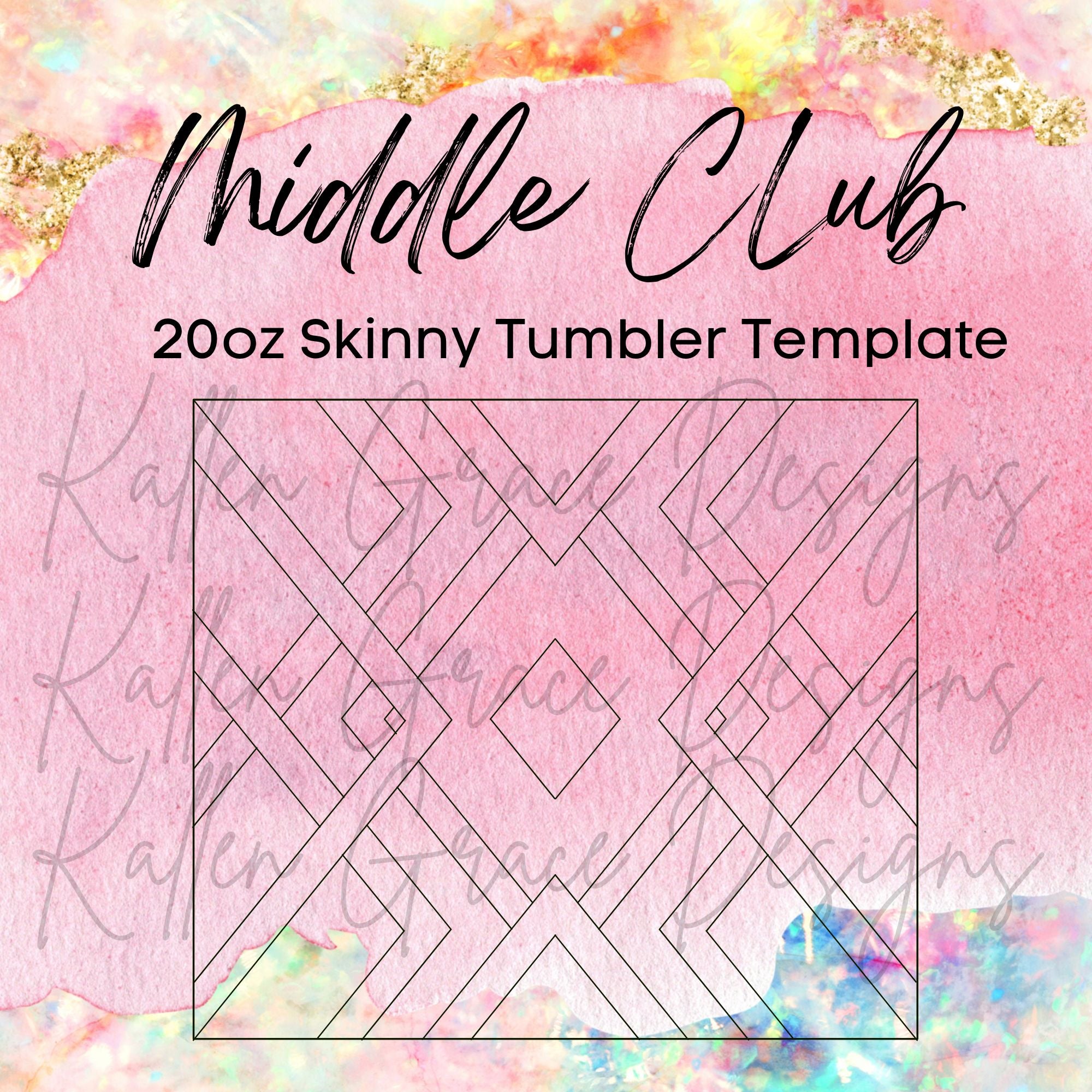 20oz Skinny Middle Club Template