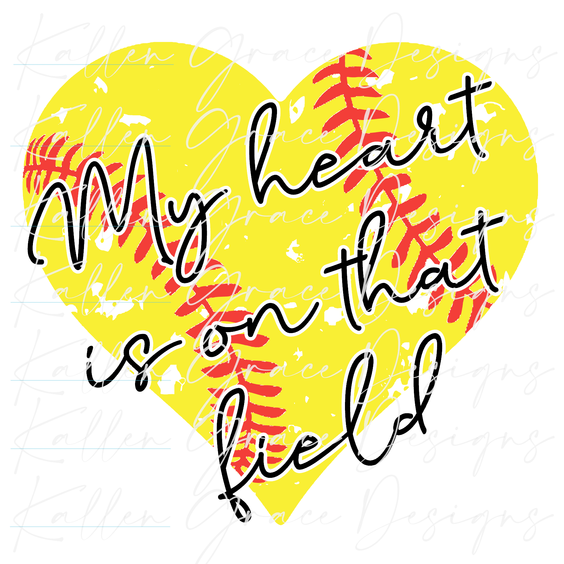 My Heart is on that Field SVG Digital Download