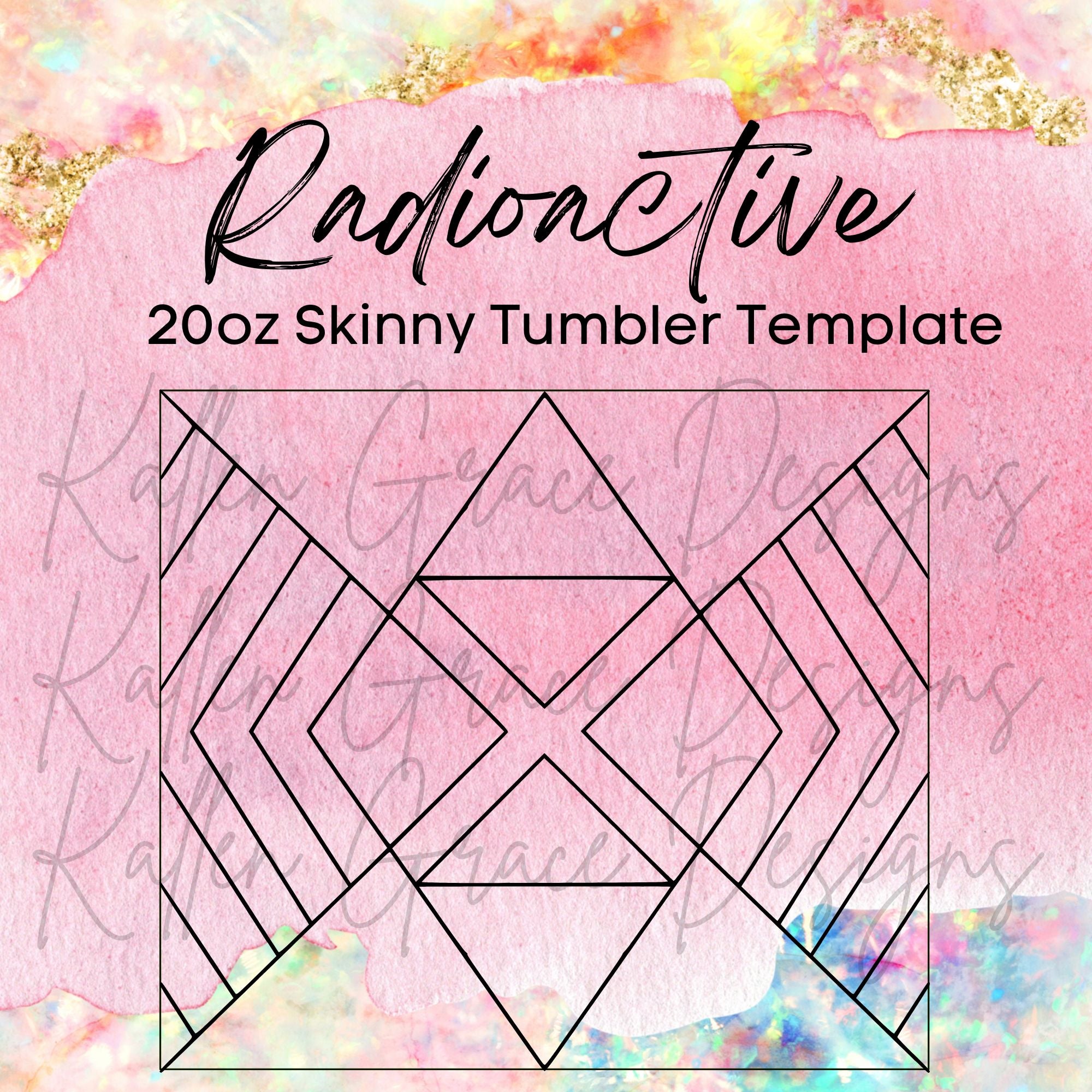 20oz Skinny Radioactive Template