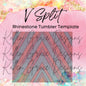 Rhinestone V Split Template