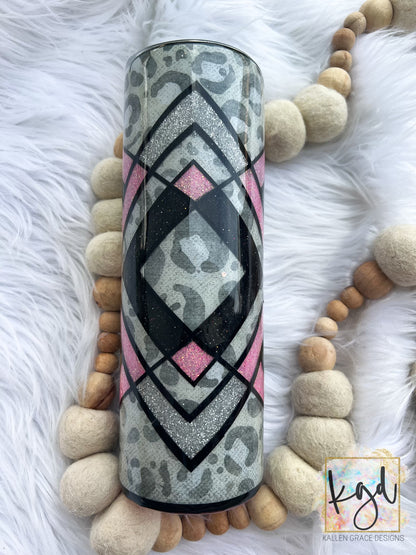 Bursting 30oz Skinny Tumbler Template
