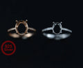 {MTO Thin Band Oval Keepsake Ring w/ Cubic Zirconia
