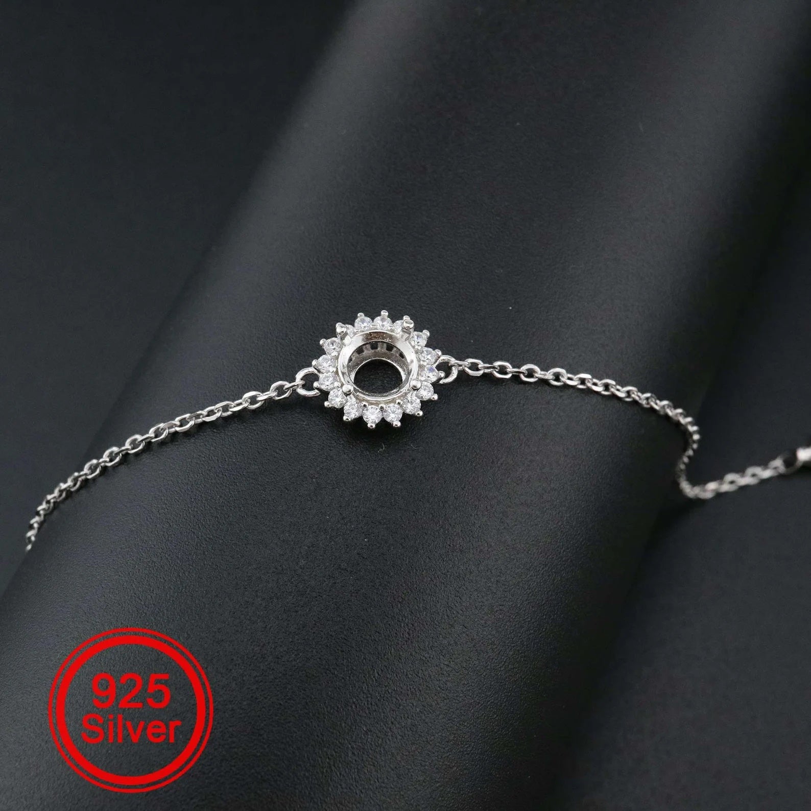 {MTO} Crown Keepsake Bracelet w/ Cubic Zirconia