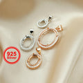 {MTO} Oval Keepsake Necklace w/ Cubic Zirconia