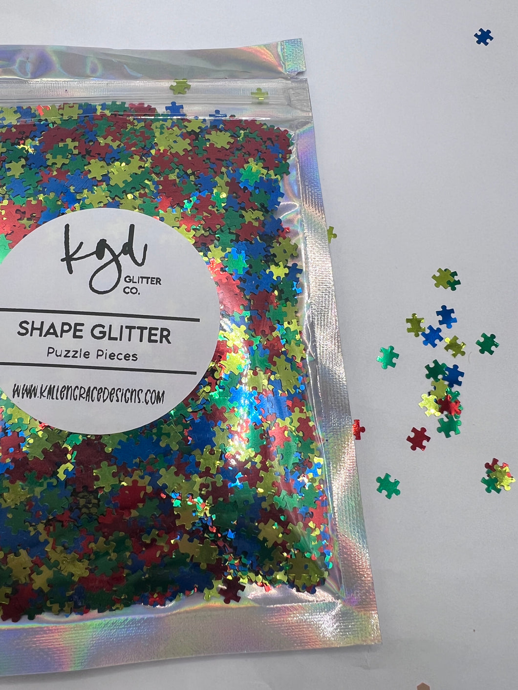 Shape Glitter - Puzzle Pieces