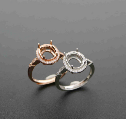 {MTO} Oval Ring w/ Cubic Zirconia