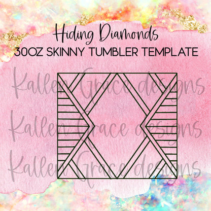 Hiding Diamond 30oz Tumbler Template