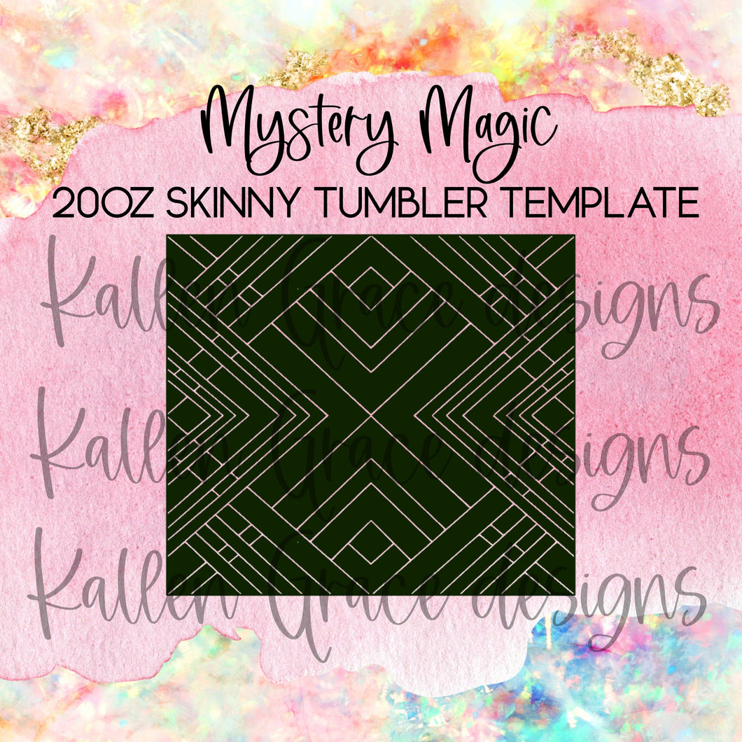 Mystery Magic 20oz Tumbler Template