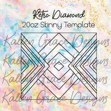Load image into Gallery viewer, 20oz Skinny Retro Diamond Template

