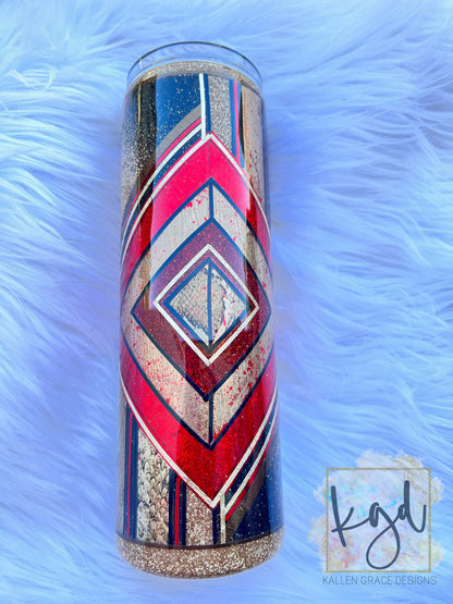 Jailhouse Diamond 30oz Skinny Tumbler Template